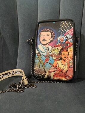 Loungefly Star Wars Comic Collage Crossbody Bag - Black Multicolor